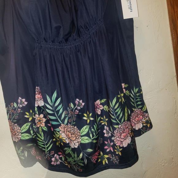 Plus Size 36 (5X/6X) Womens Tankini Swimsuit top new blue 🏊♂ swimsuits for all - Picture 4 of 9